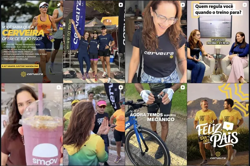 Captura de tela do perfil no Instagram @cerveirateam